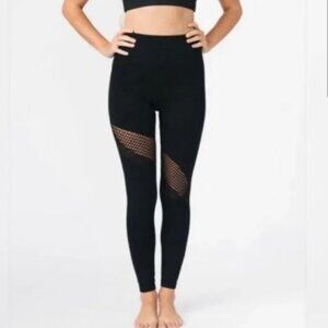 Zyia mesh compression ribbed leggings medium
